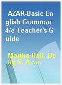 AZAR-Basic English Grammar 4/e Teacher