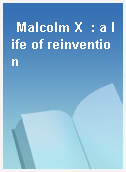 Malcolm X  : a life of reinvention