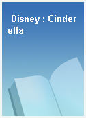 Disney : Cinderella