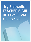 My Sidewalks  TEACHER