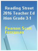 Reading Street 2016 Teacher Edition Grade 3-1