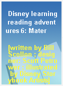 Disney learning reading adventures 6: Mater
