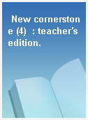 New cornerstone (4)  : teacher