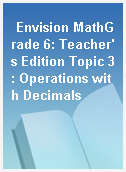 Envision MathGrade 6: Teacher