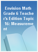 Envision Math Grade 6 Teacher